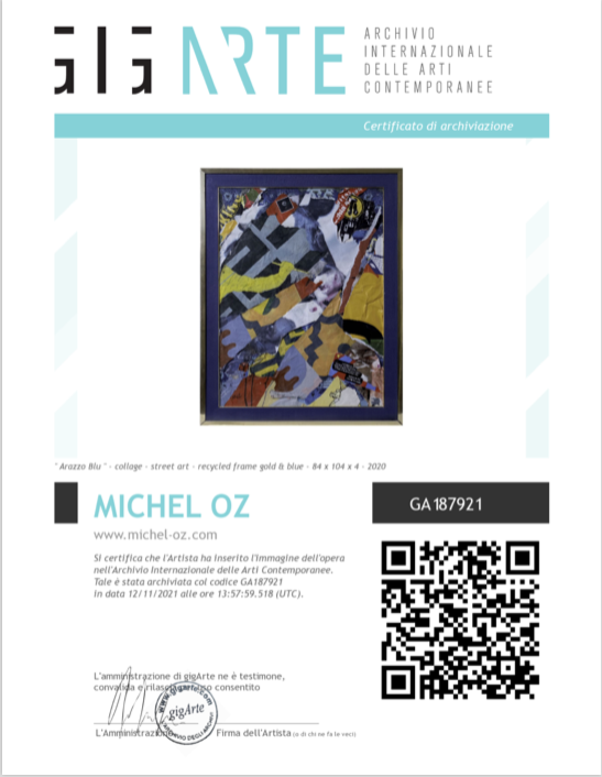 "Arazzo Blu" collezione privata Colosimo (Milano)